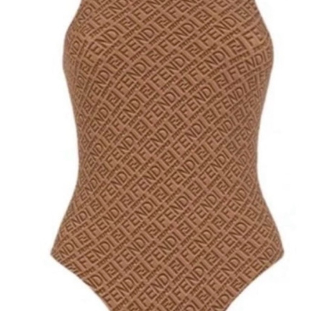 SKIMS X FENDI 
Brown Bodysuit One Piece